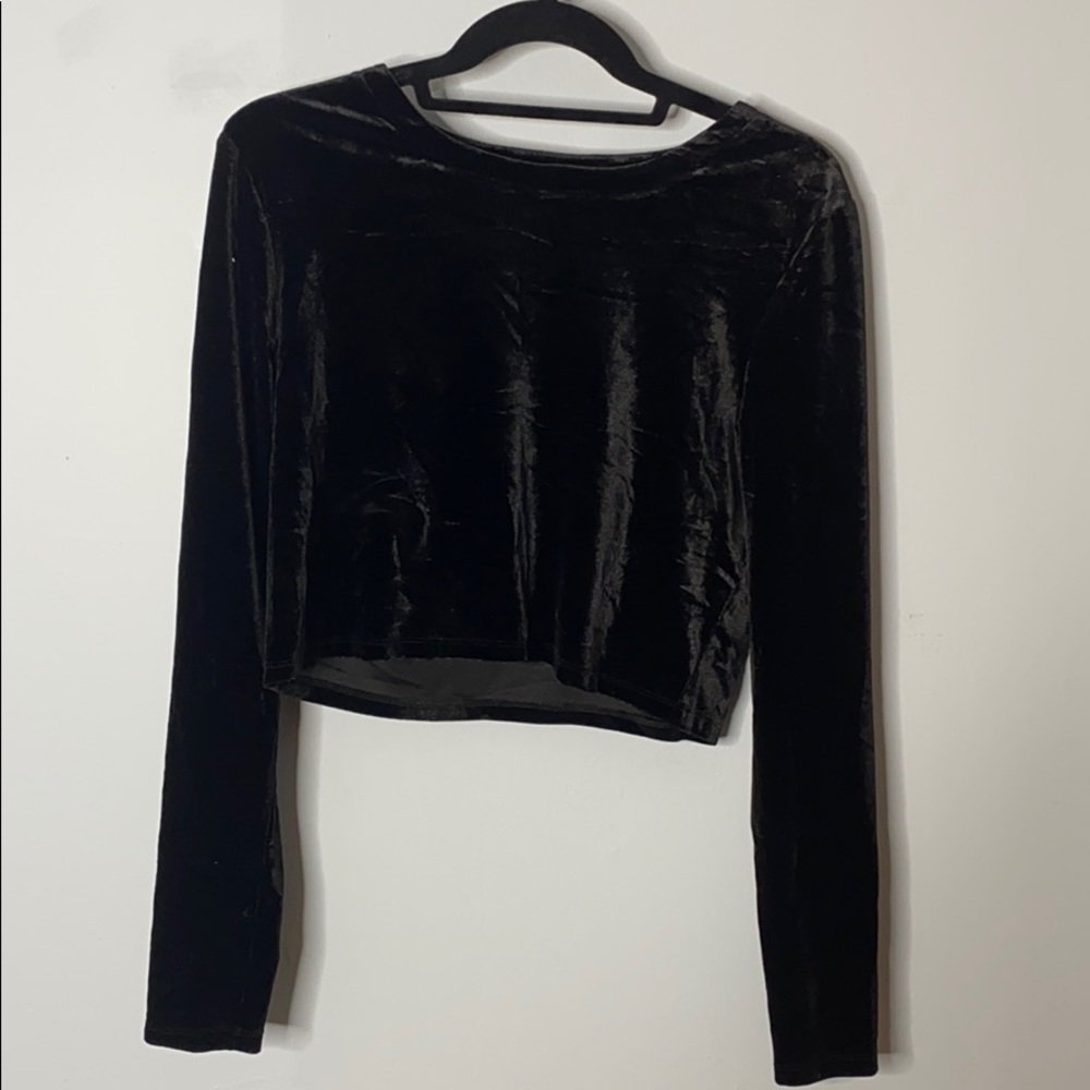 Velvet Crop Top